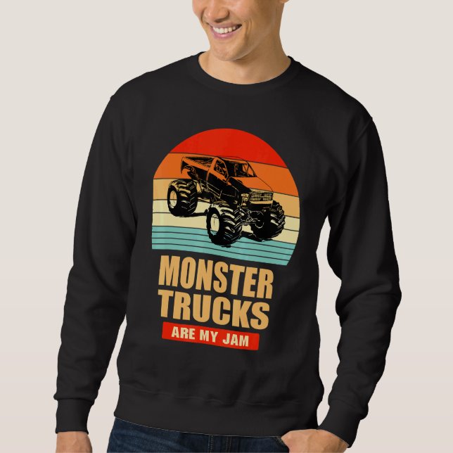Moletom Monster Truck É Minha Vintage (Frente)