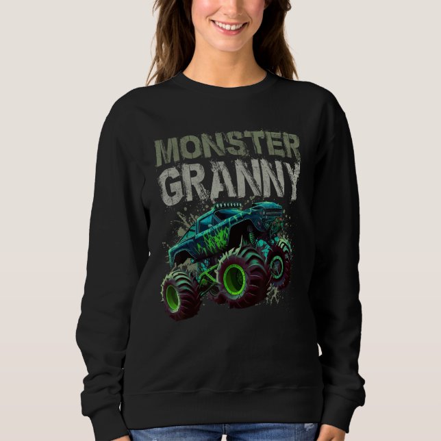 Moletom Monster Truck Granny Family Matching Monster Truck (Frente)