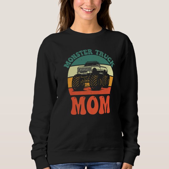 Moletom Monster Truck MOM Retro Monster Truck Mother's Day (Frente)
