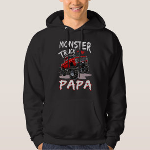 Moletom Monster Truck Papa Driver Família de Caminhoneiros