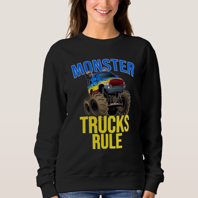Moletom Monster Truck Rule Monster For men Women Kids (Frente)