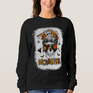 Moletom Monstro da Mãe Halloween Monstro Coque Desarrumado