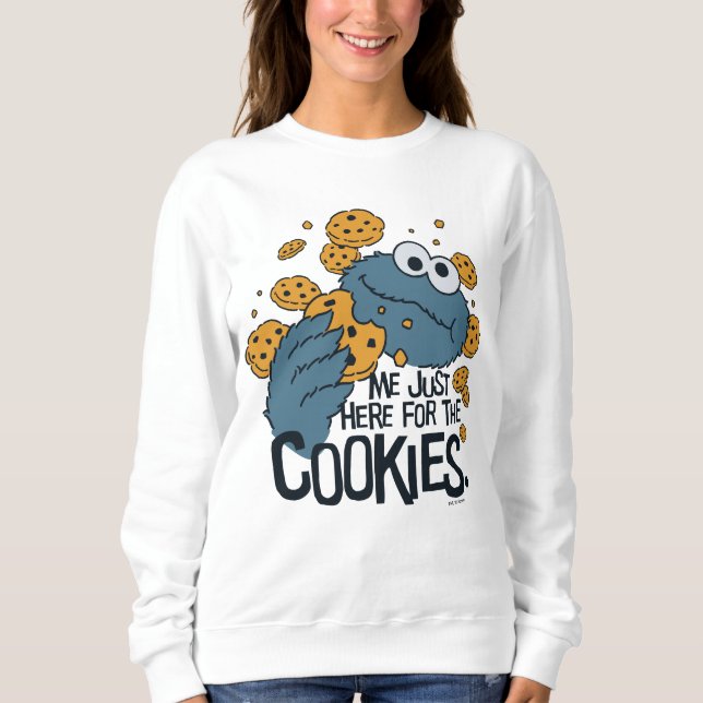 Moletom Monstro de cookies | Eu só estou aqui para os cook (Frente)