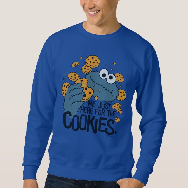 Moletom Monstro de cookies | Eu só estou aqui para os cook (Frente)