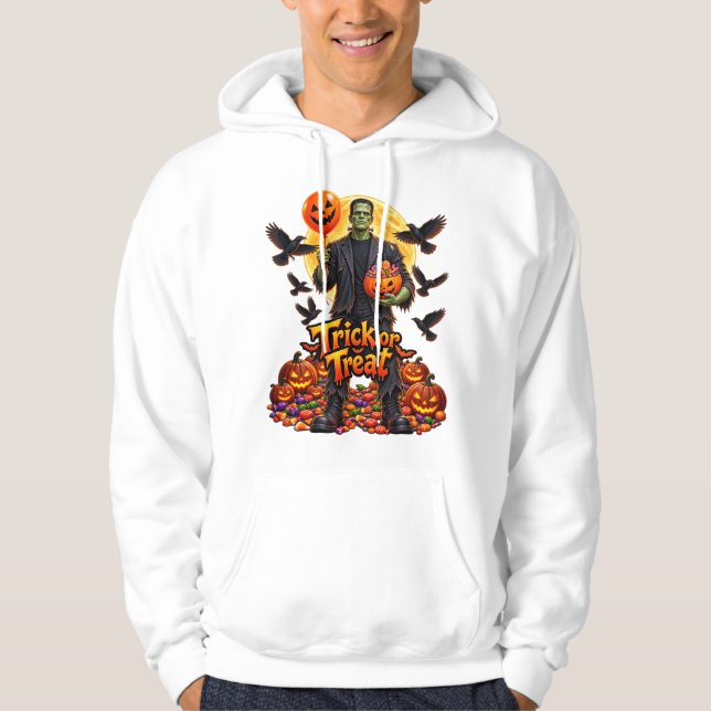 Moletom monstro de Frankenstein no Halloween (Frente)