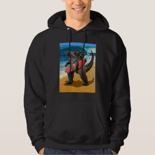 Moletom Monstro de Surf Kanji Japonês Surfista Retro
