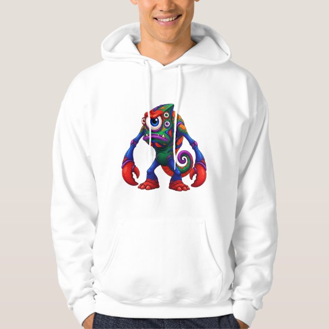 Moletom Monstro de Um Olho Vibrante (Frente)
