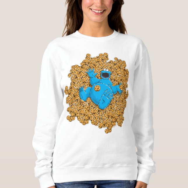 Moletom Monstro dos Biscoitos e Biscoitos Vintage (Frente)