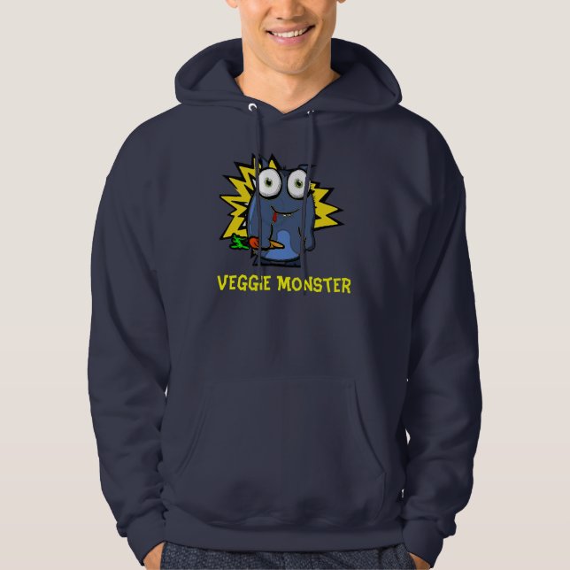 Moletom Monstro Hoody do vegetariano (Frente)