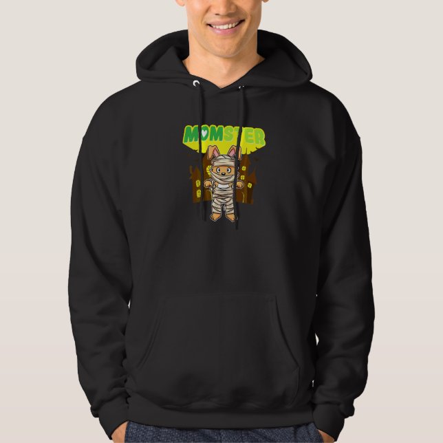 Moletom Monstro Mãe Monstro Assustador Dia das Bruxas Mamã (Frente)