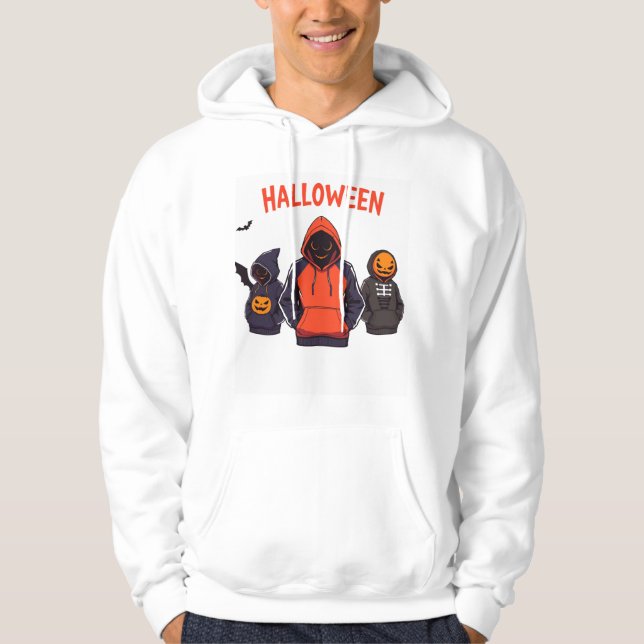 Moletom Monstros de capuz de Trendy Halloween (Frente)
