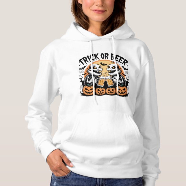 Moletom Monstros do Dia das Bruxas Dardas ou da Cerveja (Frente)