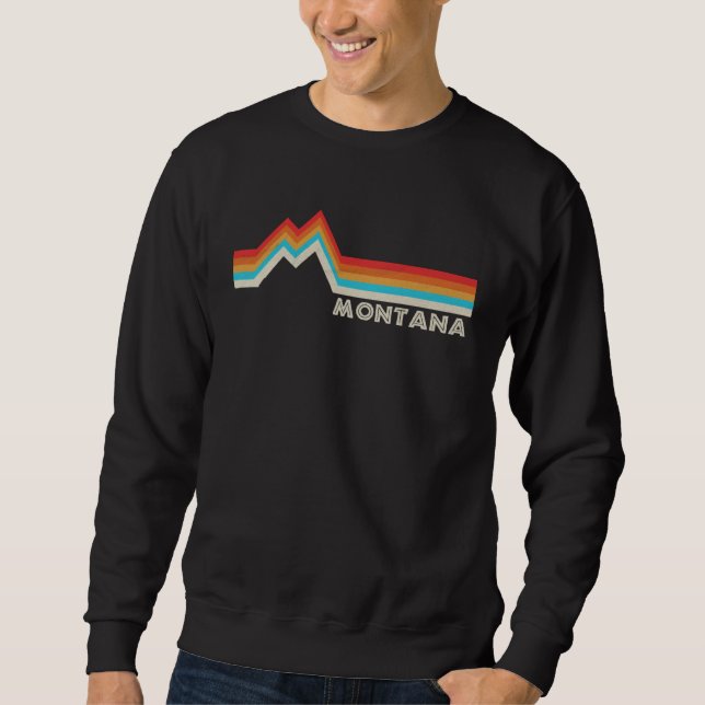 Moletom Montana Vintage Retro Mountains Nature Hiking  2 (Frente)