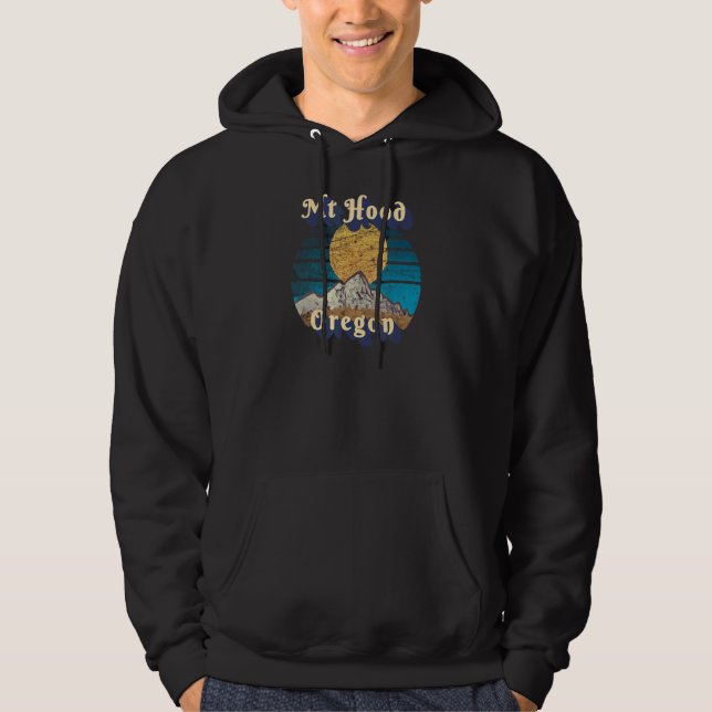 Moletom Montanha Cena Sunset Mt Hood Oregon (Frente)