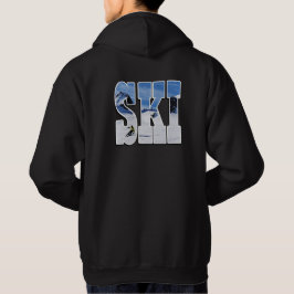 Moletom Montanha de Esqui Esportes de Inverno Design