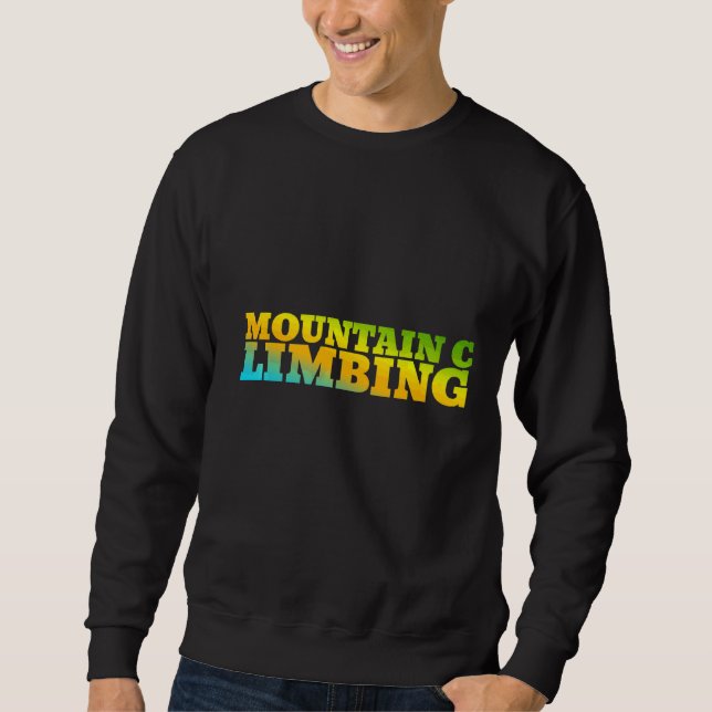 Moletom Montanha Escalada Com Cores Da Natureza (Frente)
