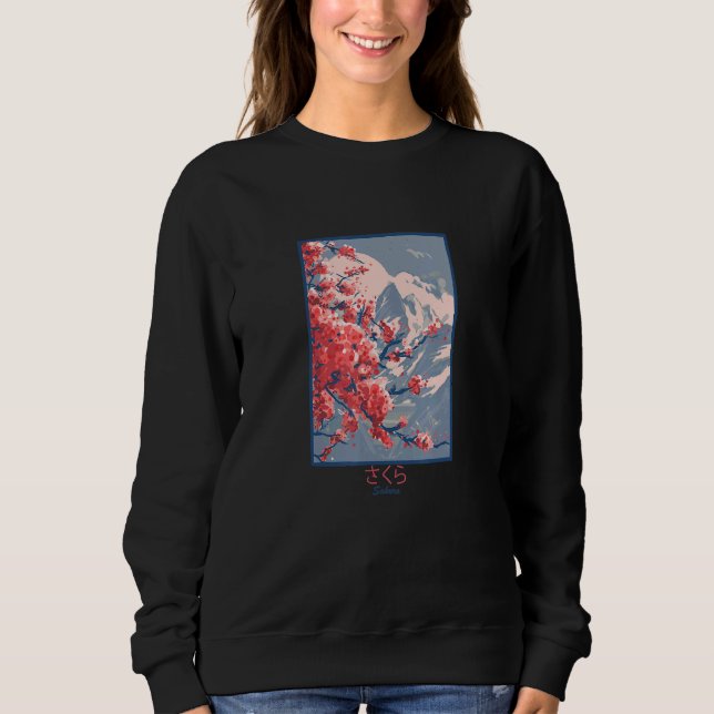 Moletom Montanhas Cherry Blossom Sakura (Frente)