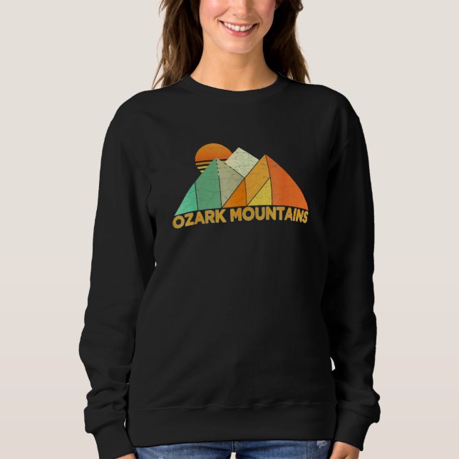 Moletom Montanhas de Ozark da Vintage Retro (Frente)