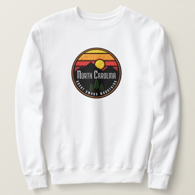 Moletom Montanhas enfumaçados da Carolina do Norte (Frente do Design)