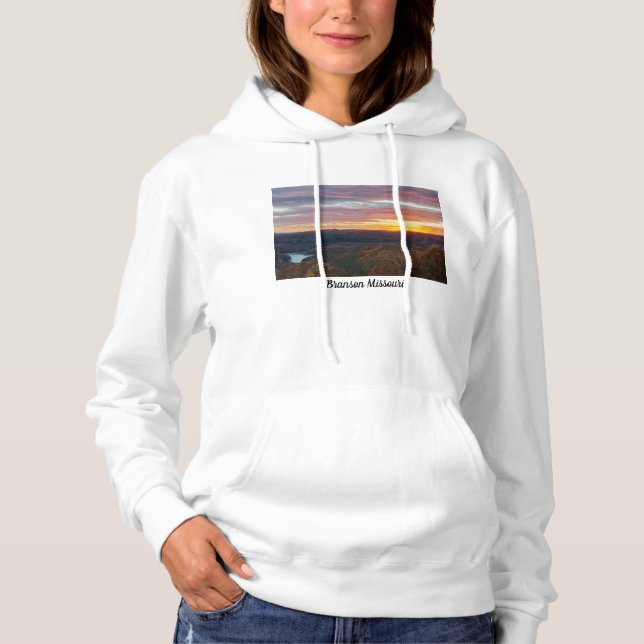 Moletom Montanhas Ozark Autumn Sunset Sweatshirt Hoodie (Frente)