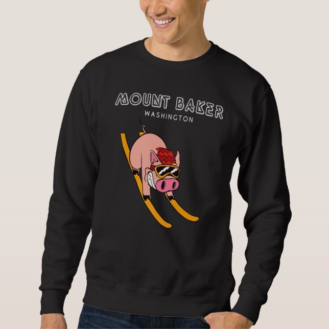 Moletom Monte Baker Washington Pig Ski (Frente)