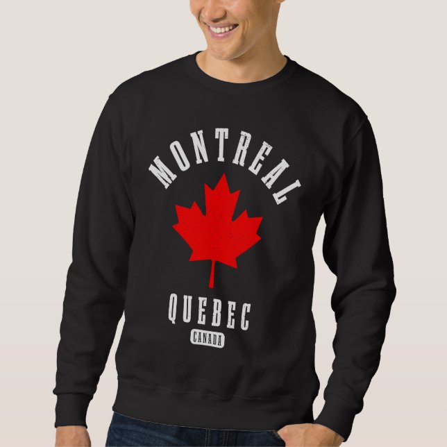 Moletom Montreal Quebec Canadá Bandeira Canadense Orgulho  (Frente)