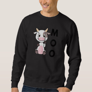 Moletom Moo Baby Cow Country Life Farmer Fazenda Animal