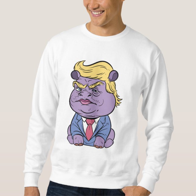 Moletom Moo Deng Para Trump Sweatshirt, Donald Trump 2024 (Frente)
