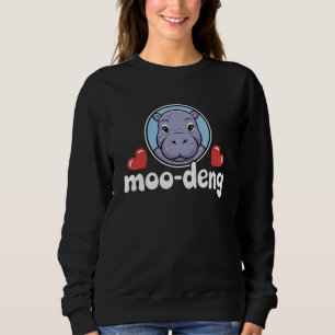 Moletom Moo Deng Porco Saltitante em Imagem Tailandesa de