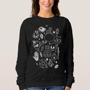 Moletom Moon Phases Cat Pagan Witan Wicca Wiccan