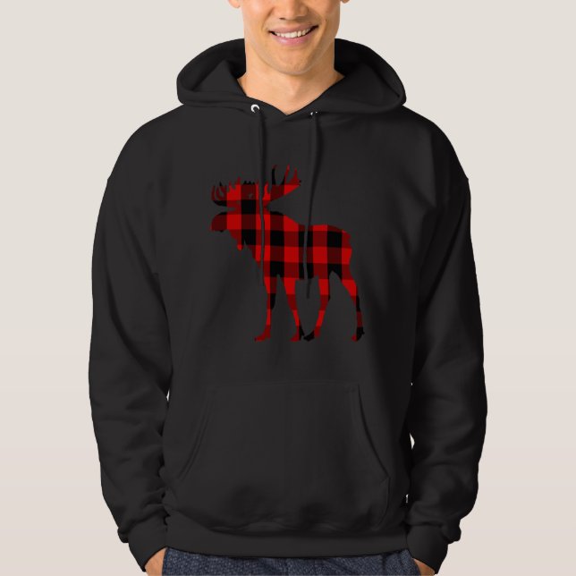 Moletom Moose Buffalo Red Xadrez (Frente)