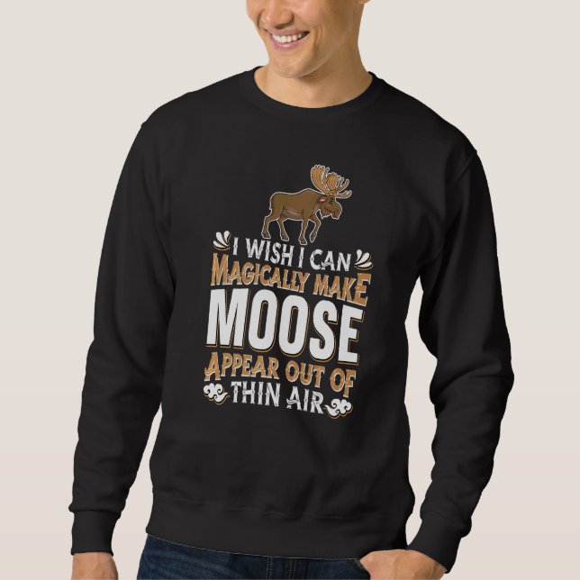 Moletom Moose Hunting Magic Wapiti Canadá Magical Deer El (Frente)