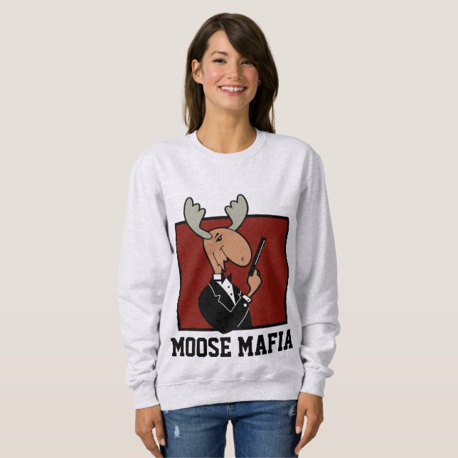 Moletom MOOSE MAFIA, T-shirts engraçadas (Frente Completa)