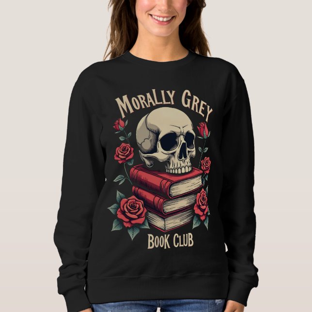 Moletom Moral Cinza Merch Dark Romance Romantasy Smutasy (Frente)