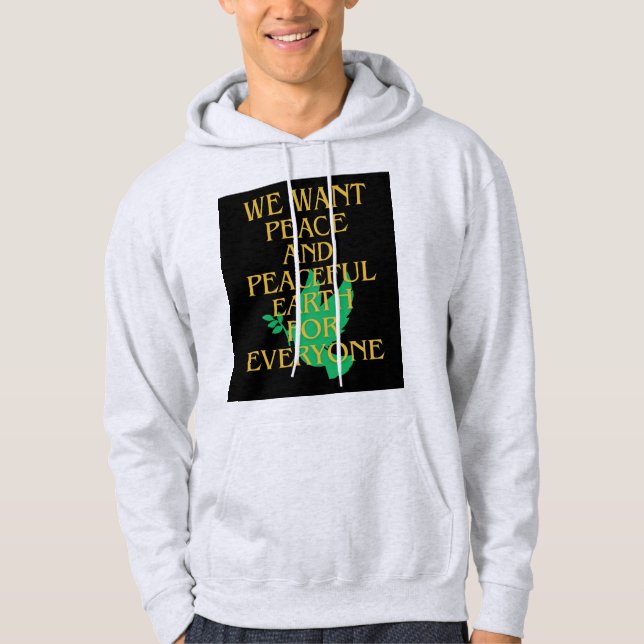 Moletom Morango básico da paz (Frente)