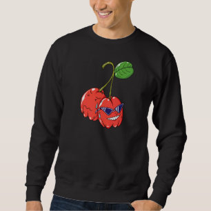Moletom Morango Com Óculos De Sol, Barbados Cherries