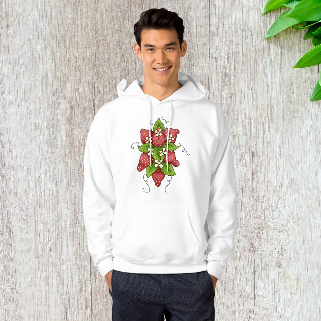 Moletom Morangos e Blossomas Mens Hoodie (Criador carregado)