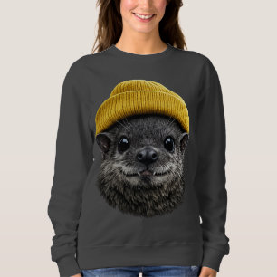 Moletom Morcego Fofo em Touca - Design de Morcego Vintage