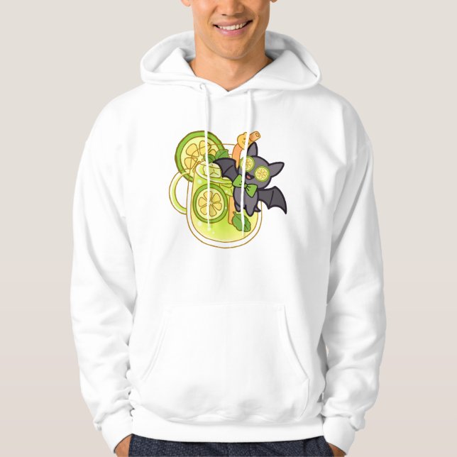 Moletom Morcego Kawaii Fofo com Coquetel de Limonada (Frente)