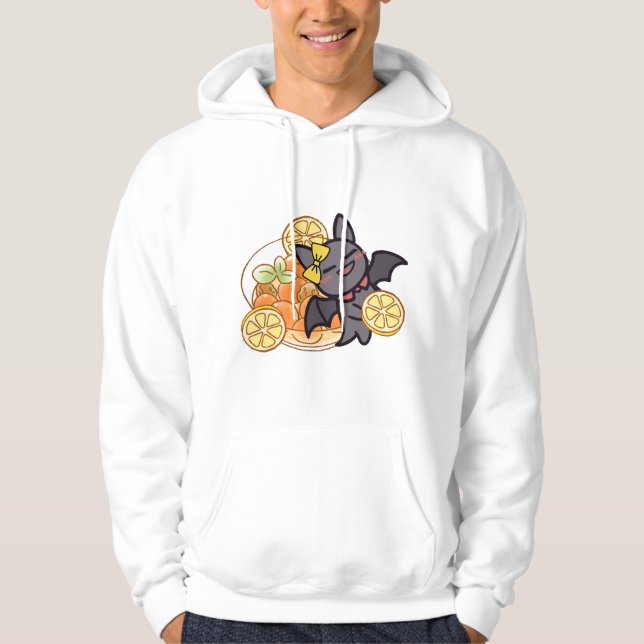 Moletom Morcego Kawaii Fofo com Sopa de Almôndega (Frente)
