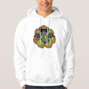 Moletom Morcego Kawaii Kiwi com Óculos de Sol