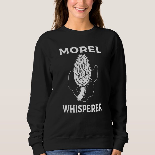 Moletom Morel Whisperer Mushroom caçando alimentos (Frente)