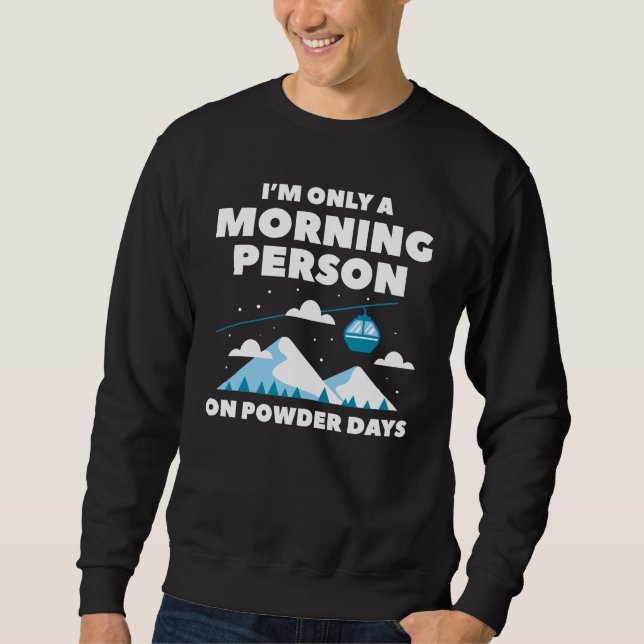 Moletom Morning Person Snow (Frente)
