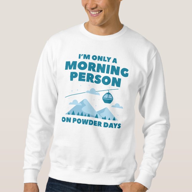 Moletom Morning Person Snow (Frente)