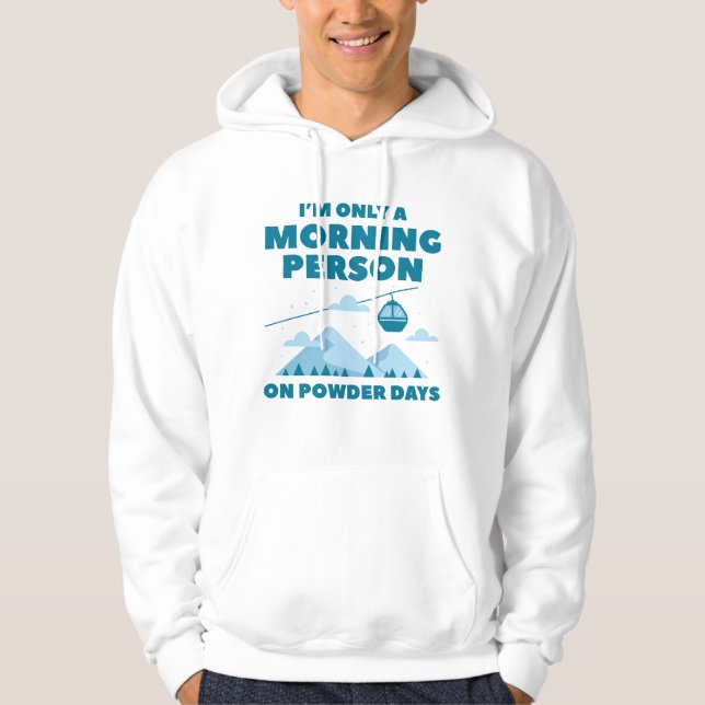 Moletom Morning Person Snow (Frente)