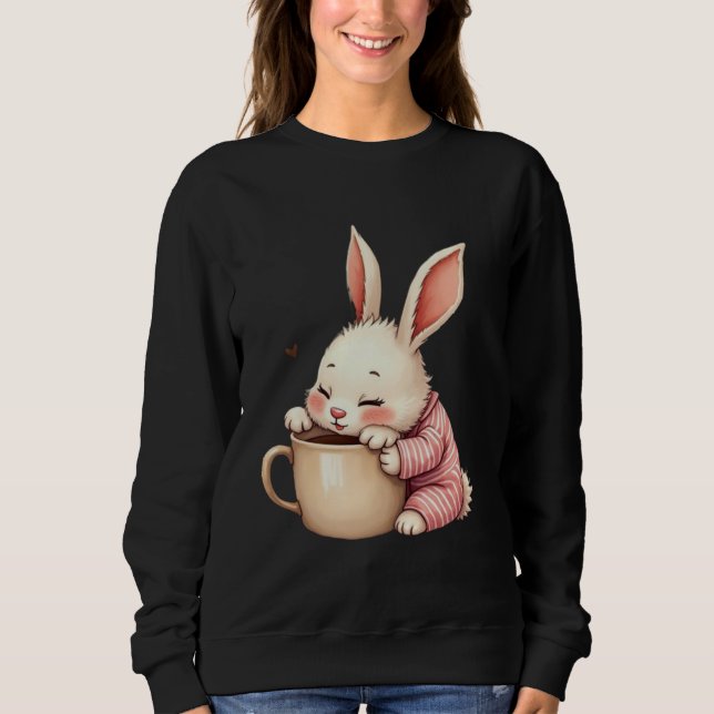 Moletom Morning Snuggles Bunny Brew Bliss Cocoa & Cuddles  (Frente)