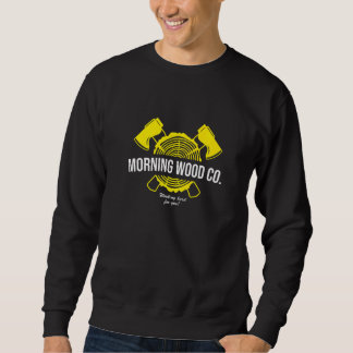 Moletom Morning Wood Company Camping Lumber Graphic