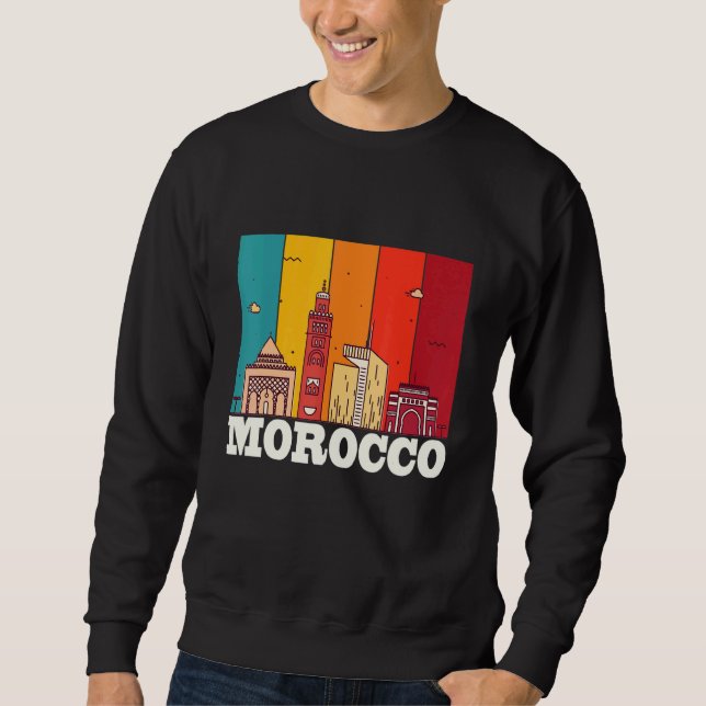 Moletom Morocco Skyline Africa Souvenir Moroccans Gibralta (Frente)