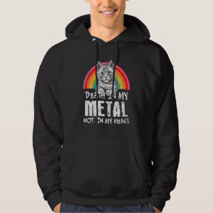 Moletom Morte No Meu Metal Não Nas Minhas Refeições.
