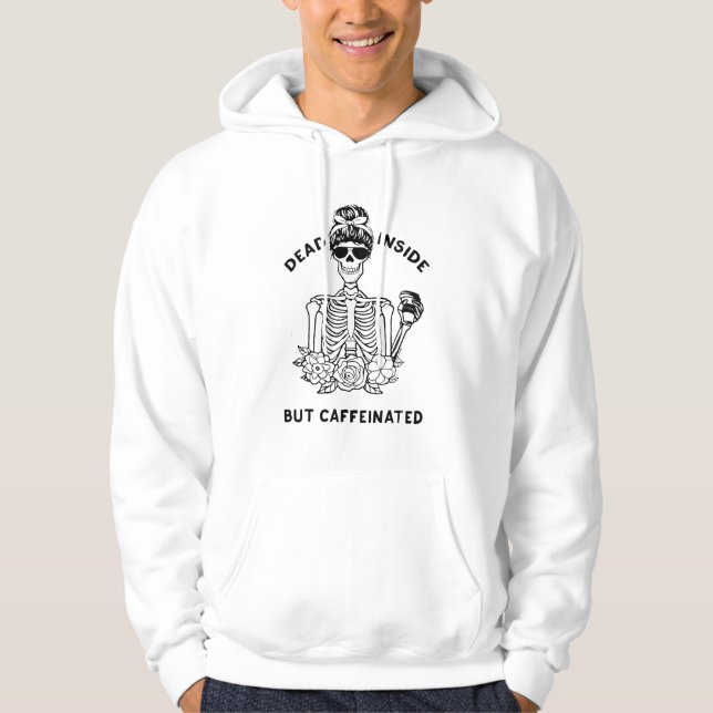 Moletom Morto Mas Caffeto Skeleton Caffeto Cafeína Cafeína (Frente)